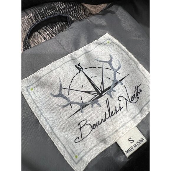 NWT Boundless North Size S Plaid Puffer Jacket Brown MSRP $128 - Picture 11 of 14